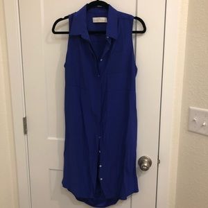 Amanda Uprichard button down sleeveless dress